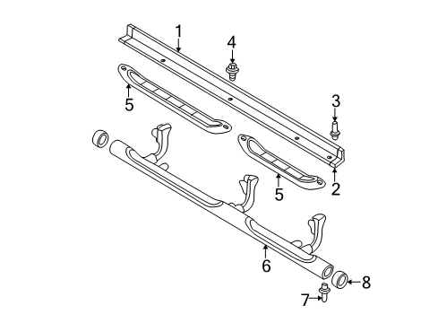 2004 Mitsubishi Montero Sport Exterior Trim - Pillars