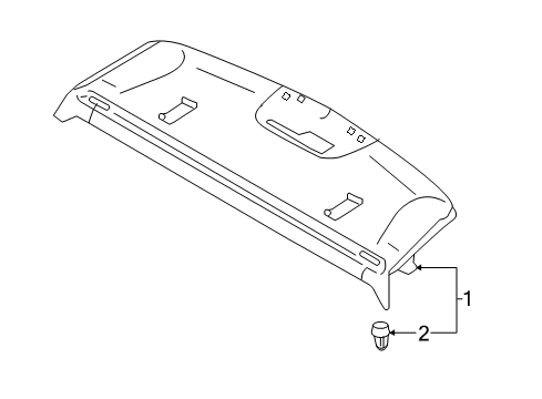 2017 Mitsubishi Mirage G4 Interior Trim - Rear Body