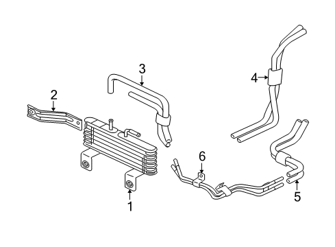 2008 Mitsubishi Galant Trans Oil Cooler
