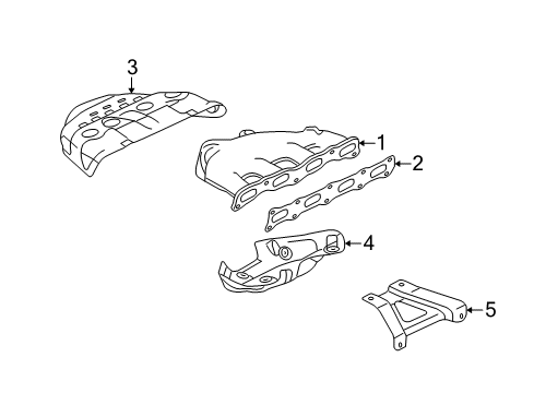 2017 Mitsubishi Lancer Exhaust Manifold