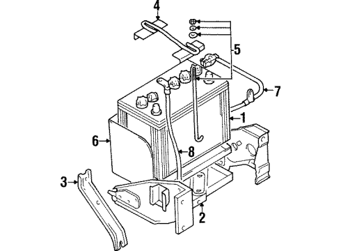 2000 Mitsubishi Montero Battery