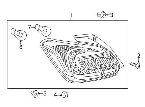 2017 Mitsubishi Mirage Bulbs