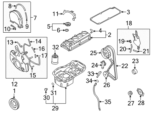 2011 Mitsubishi Galant Engine Parts