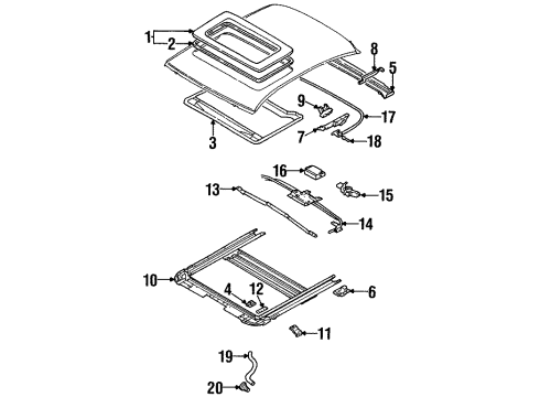 2002 Mitsubishi Mirage Sunroof