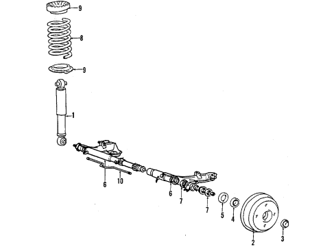 1988 Mitsubishi Mirage Rear Brakes