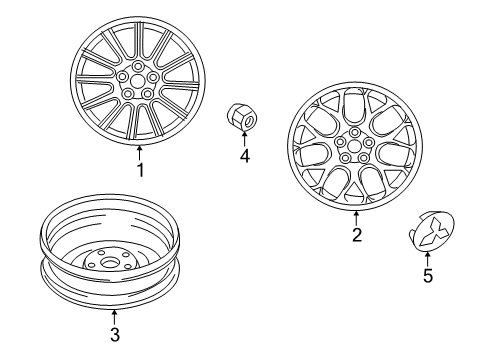 2008 Mitsubishi Lancer Wheels Diagram 2
