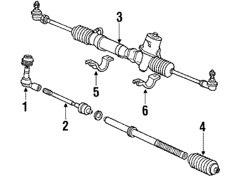 1990 Mitsubishi Galant Steering Gear & Linkage