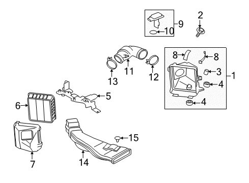 2015 Mitsubishi Outlander Air Intake