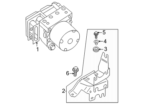 2024 Mitsubishi Outlander ABS Components
