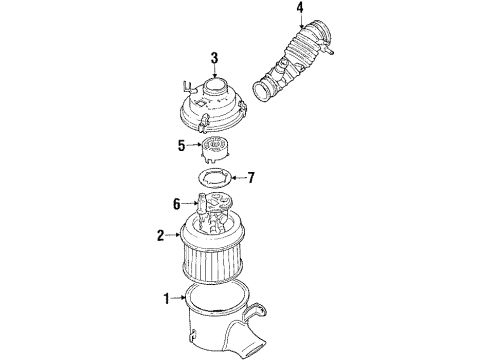 1991 Mitsubishi Eclipse Filters Diagram 2