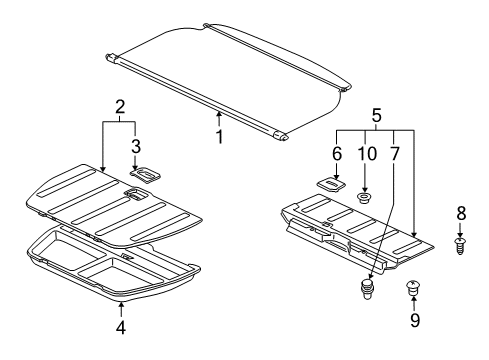 2012 Mitsubishi Outlander Interior Trim - Rear Body