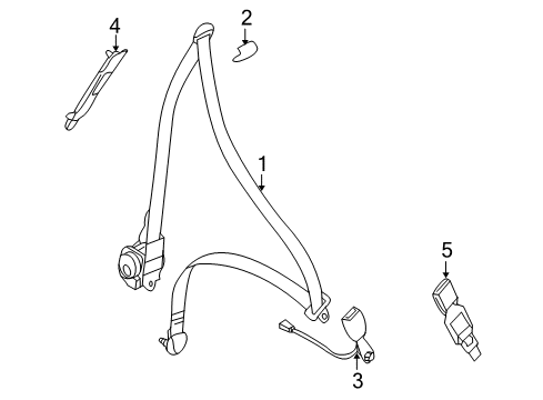 2011 Mitsubishi Endeavor Seat Belt