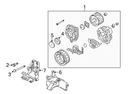 2008 Mitsubishi Lancer Alternator