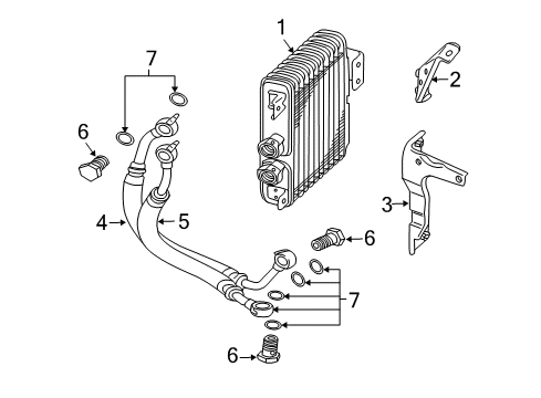 2004 Mitsubishi Lancer Oil Cooler