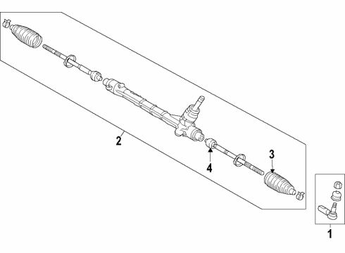 2020 Mitsubishi Eclipse Cross Steering Gear & Linkage