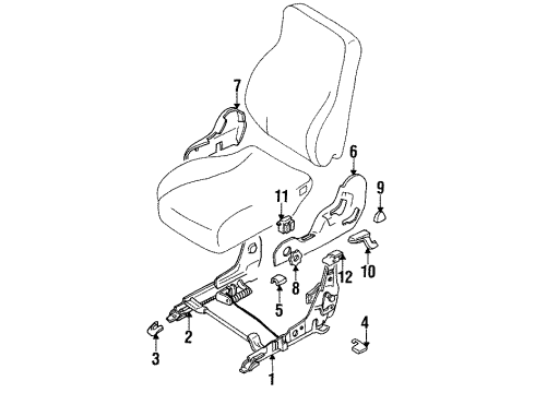 1991 Mitsubishi 3000GT Tracks & Components
