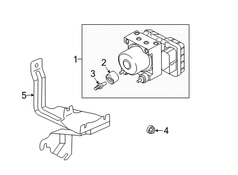 2011 Mitsubishi Galant ABS Components