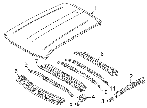 2025 Mitsubishi Eclipse Cross Roof & Components Diagram 2