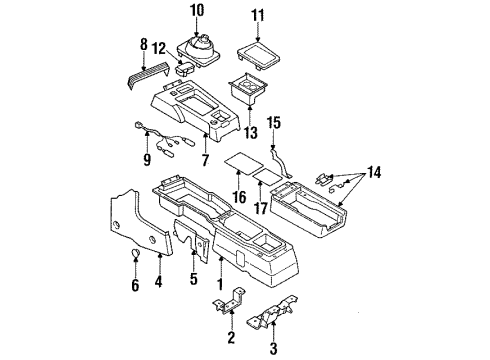 1991 Mitsubishi Eclipse Console