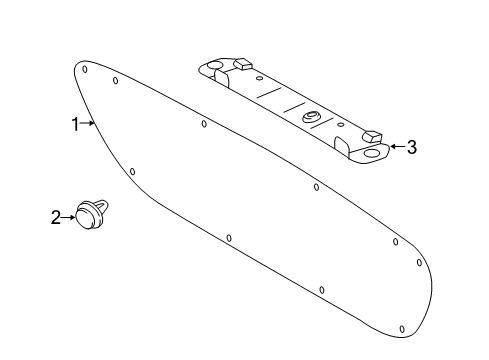 2014 Mitsubishi Mirage Interior Trim - Lift Gate
