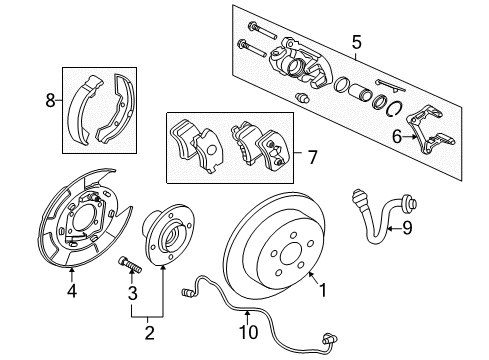 2008 Mitsubishi Outlander Parking Brake