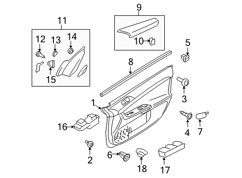 2008 Mitsubishi Lancer Mirrors Diagram 2
