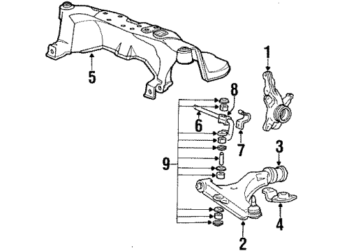 1990 Mitsubishi Sigma Front Suspension Components