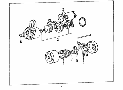 1992 Mitsubishi Eclipse Starter Diagram 2