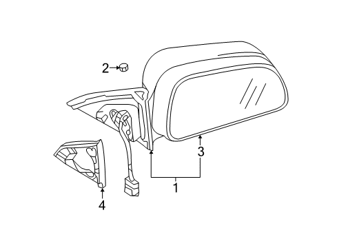 2011 Mitsubishi Galant Outside Mirrors