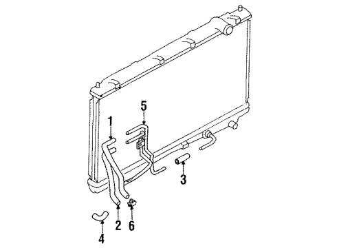1997 Mitsubishi Eclipse Trans Oil Cooler Lines
