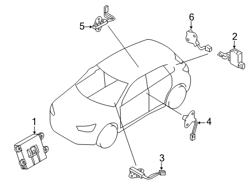 2020 Mitsubishi Outlander Transmitter Diagram for 8637C813