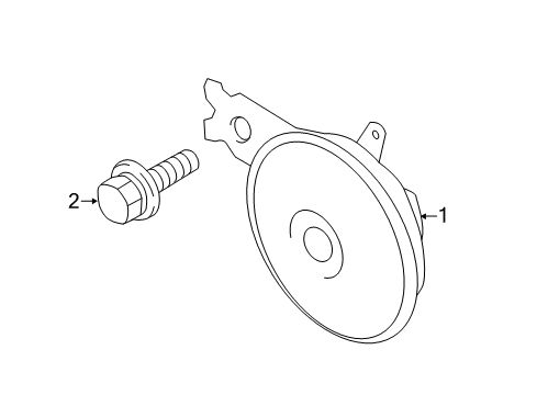 2017 Mitsubishi Mirage Horn
