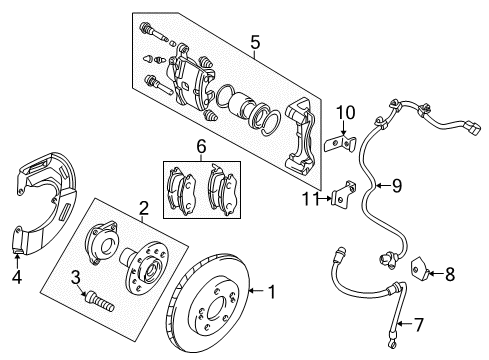 2003 Mitsubishi Galant Front Brakes