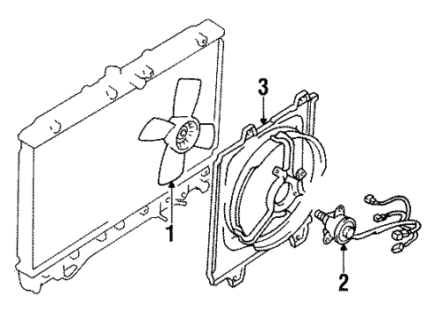1992 Mitsubishi Diamante Cooling Fan