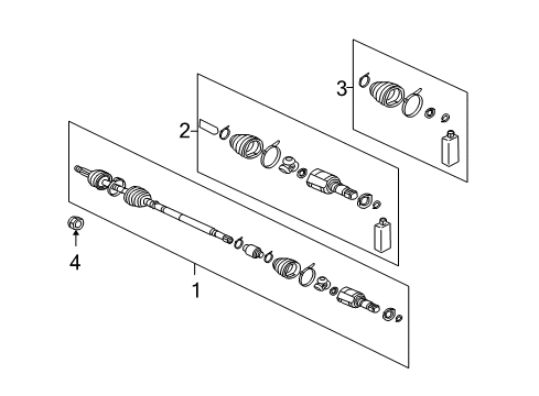 2011 Mitsubishi Lancer Drive Axles - Front Diagram 5