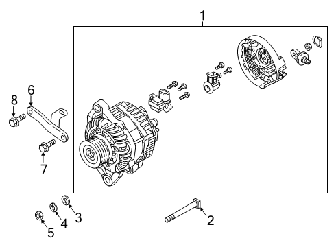 2022 Mitsubishi Eclipse Cross Alternator