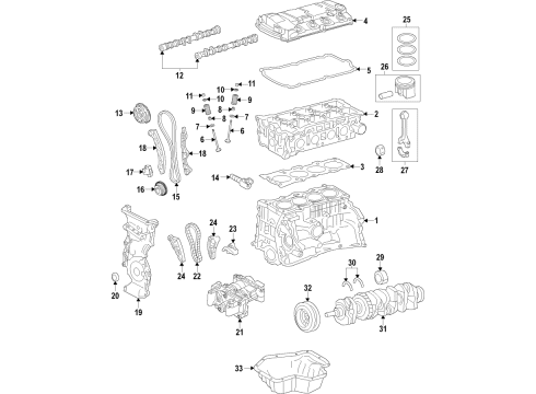 2021 Mitsubishi Outlander PHEV Camshaft Diagram for 1015B939