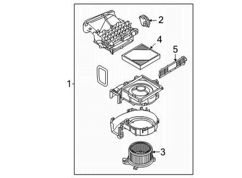 2024 Mitsubishi Outlander Blower Motor & Fan