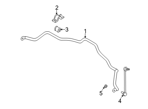2006 Mitsubishi Endeavor Stabilizer Bar & Components Diagram 2