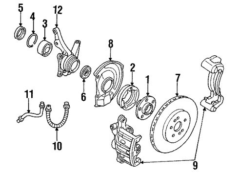 1999 Mitsubishi 3000GT Front Brakes