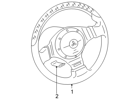 2003 Mitsubishi Lancer Steering Wheel & Trim
