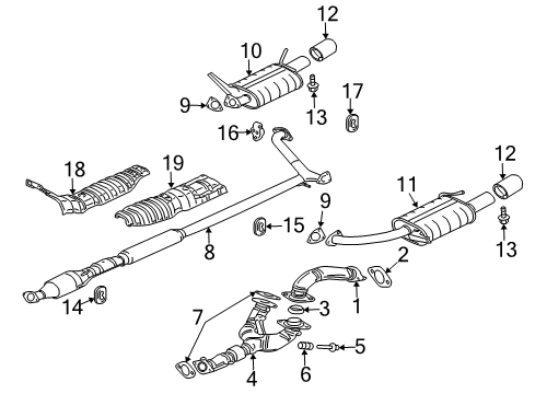 2011 Mitsubishi Eclipse Exhaust System Diagram 3