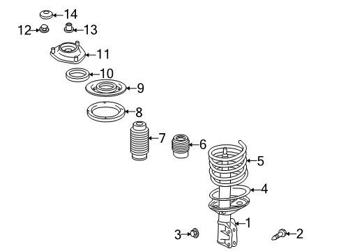 2011 Mitsubishi Endeavor Struts & Components