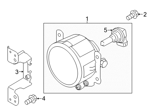 2014 Mitsubishi Mirage Fog Lamps