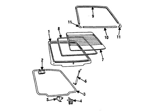 1988 Mitsubishi Mirage Gate & Hardware