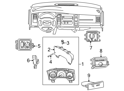 2006 Mitsubishi Raider Switches