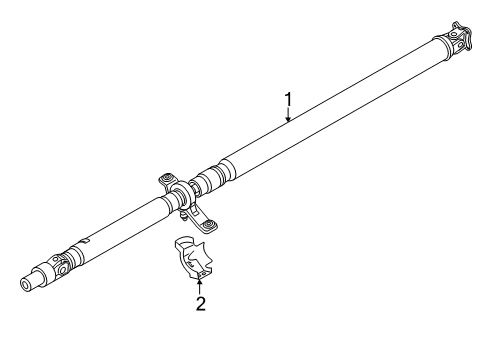 2017 Mitsubishi Outlander Drive Shaft - Rear