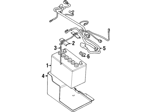 1998 Mitsubishi Mirage Battery