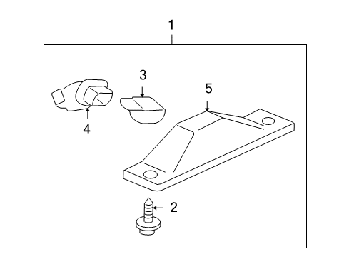 2008 Mitsubishi Eclipse License Lamps