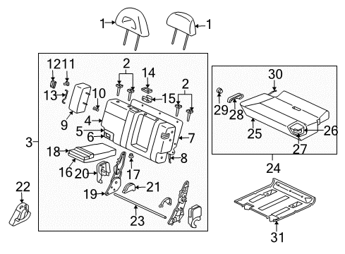2003 Mitsubishi Montero Split Bench Seat Diagram 2